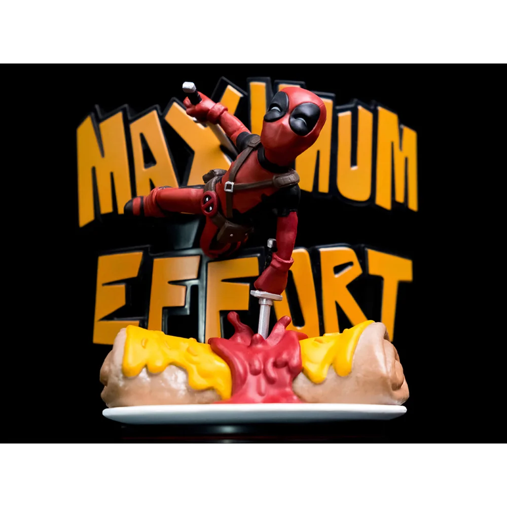 Quantum Mechanix Marvel Deadpool Maximum Effort Q-Fig Max Diorama Image 1