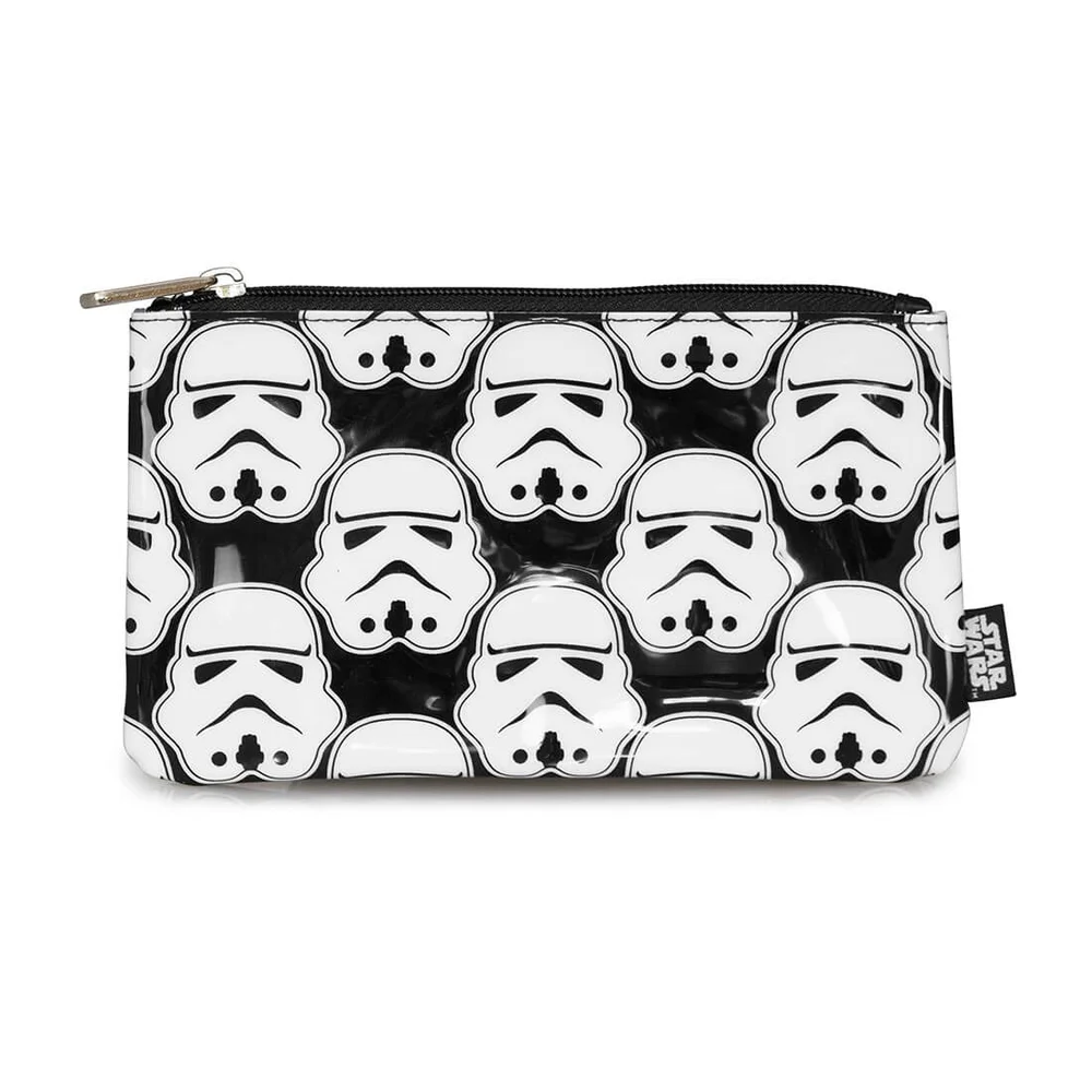 Loungefly Star Wars Stormtrooper All Over Print Pencil Case - Black/White Image 1