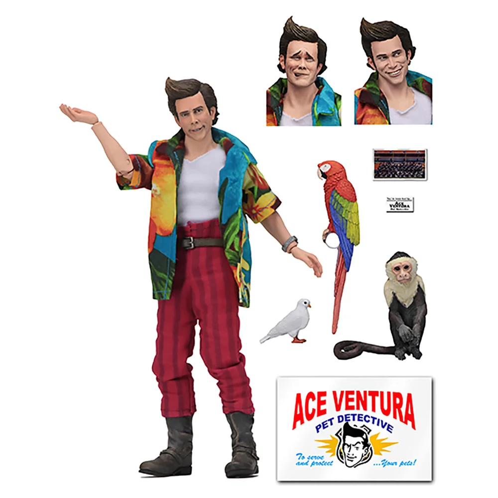 NECA Ace Ventura: Pet Detective Ace Ventura 8 Inch Clothed Action Figure Image 1