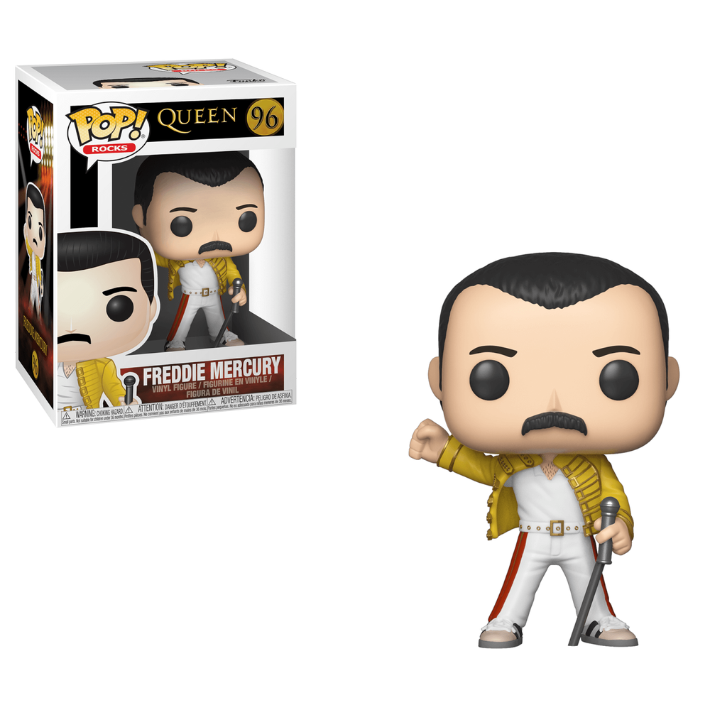 Pop! Rocks Queen Freddie Mercury Wembley 1985 Pop! Vinyl Figure Image 1
