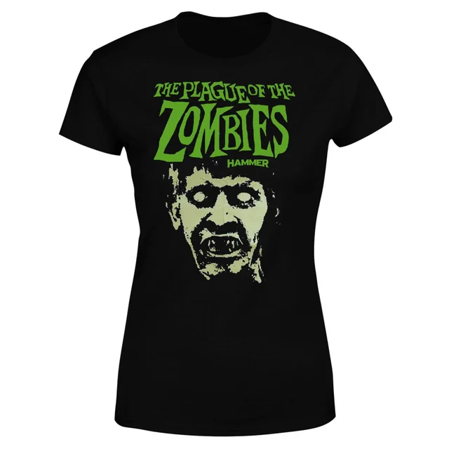 Hammer Horror Plague Of The Zombies Portrait Women's T-Shirt - Black