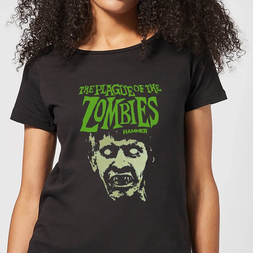 Hammer Horror Plague Of The Zombies Portrait Women's T-Shirt - Black - S Image 1