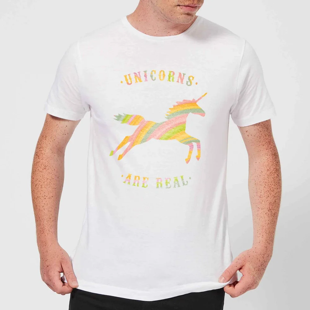 Florent Bodart Unicorns Are Real Men's T-Shirt - White - 5XL Image 1