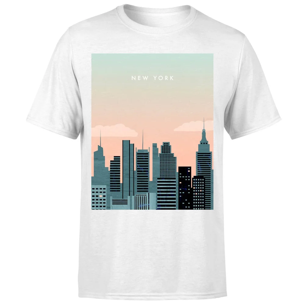 New York Men's T-Shirt - White - 5XL Image 1