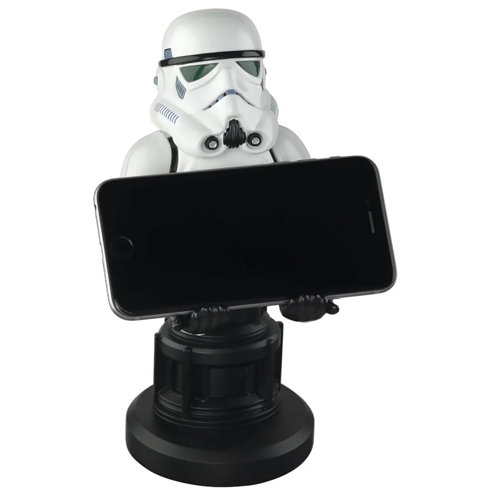 Star Wars Collectible Stormtrooper 8 Inch Cable Guy Controller and Smartphone Stand Image 1