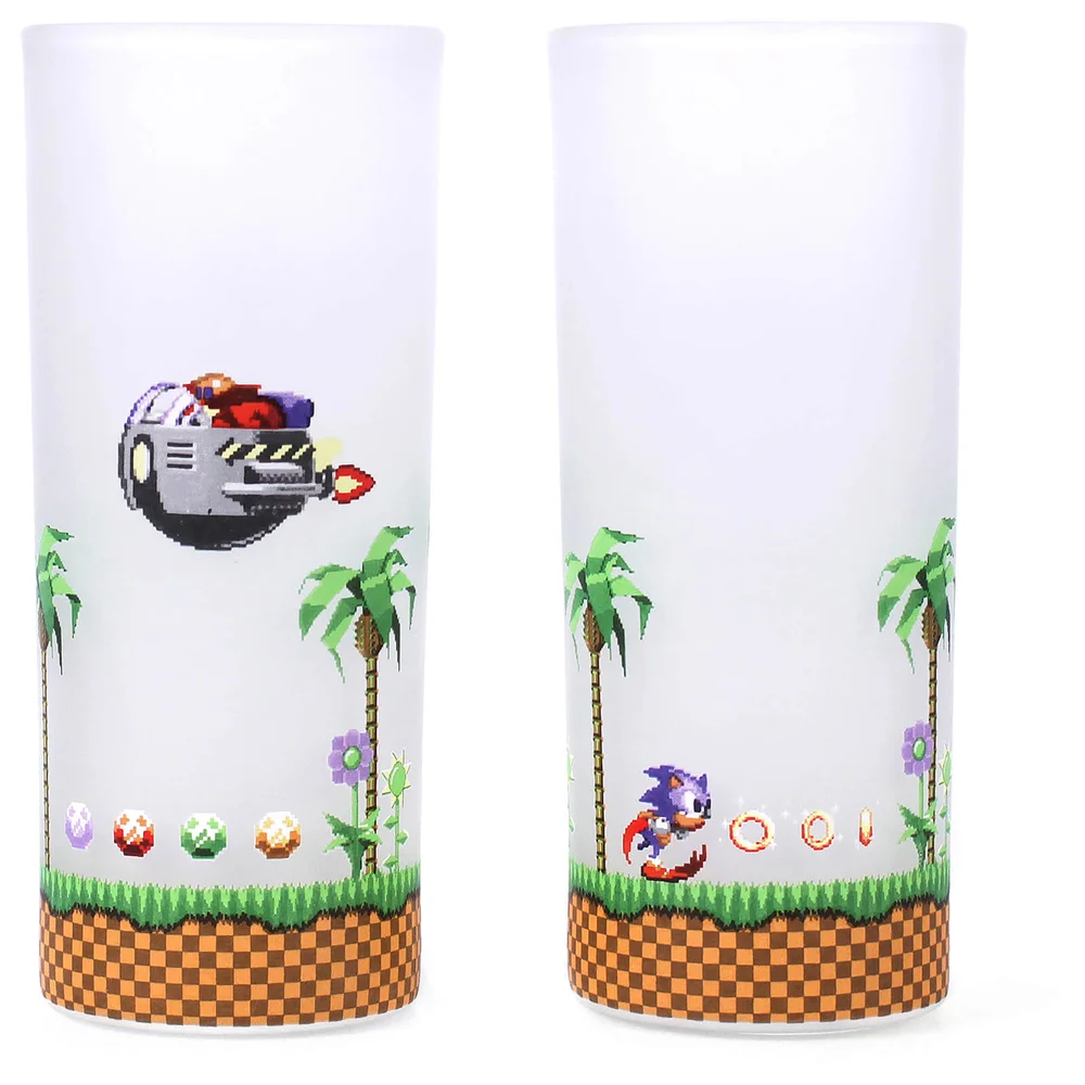 Sonic The Hedgehog Glasses - Set of 2 Image 1