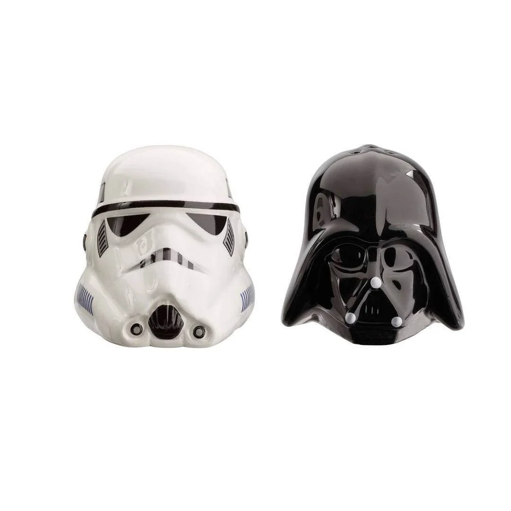 Funko Homeware Star Wars: Darth Vader & Stormtrooper Helmet Salt & Pepper Shakers Image 1