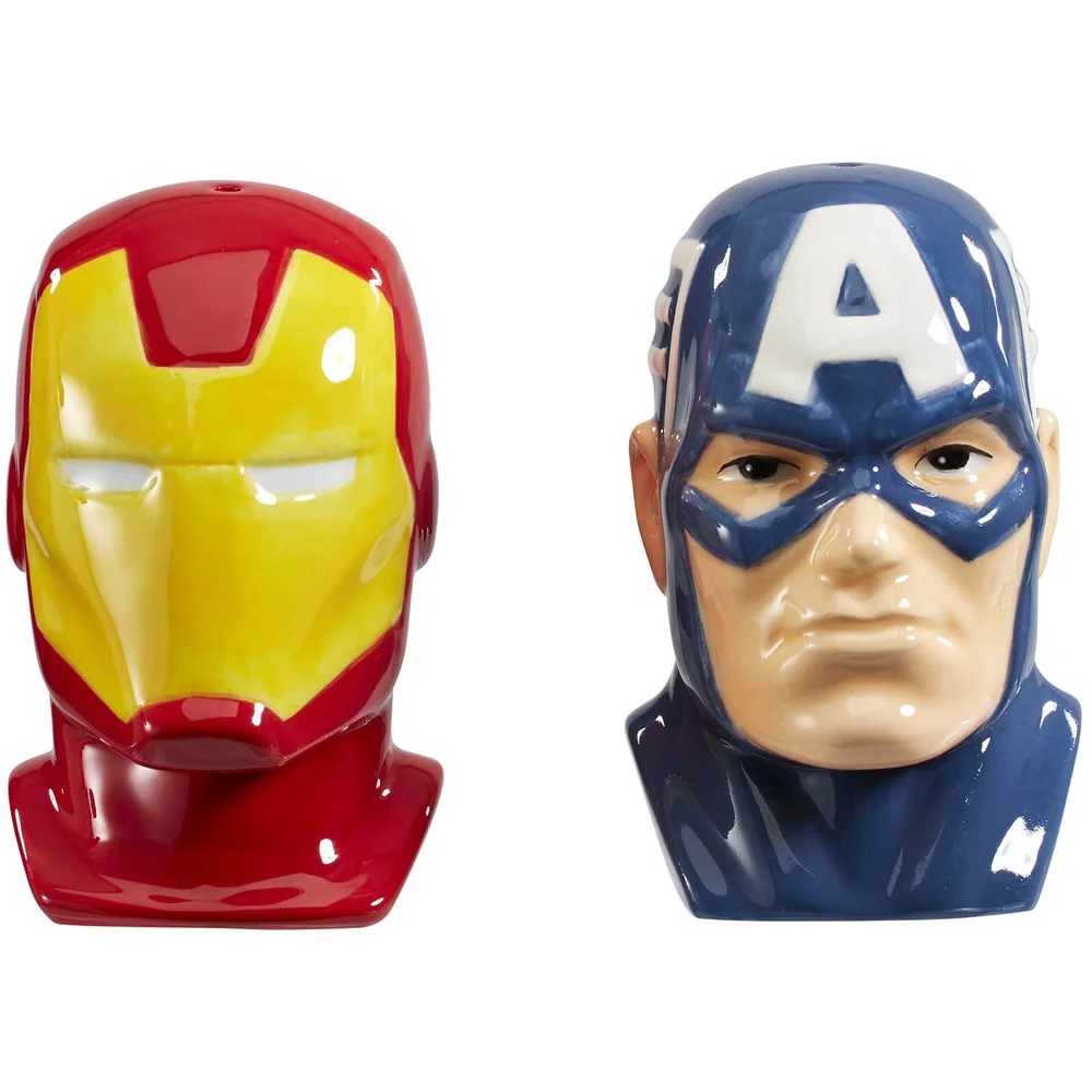 Funko Homeware Marvel: Captain America & Iron Man Salt & Pepper Shakers Image 1