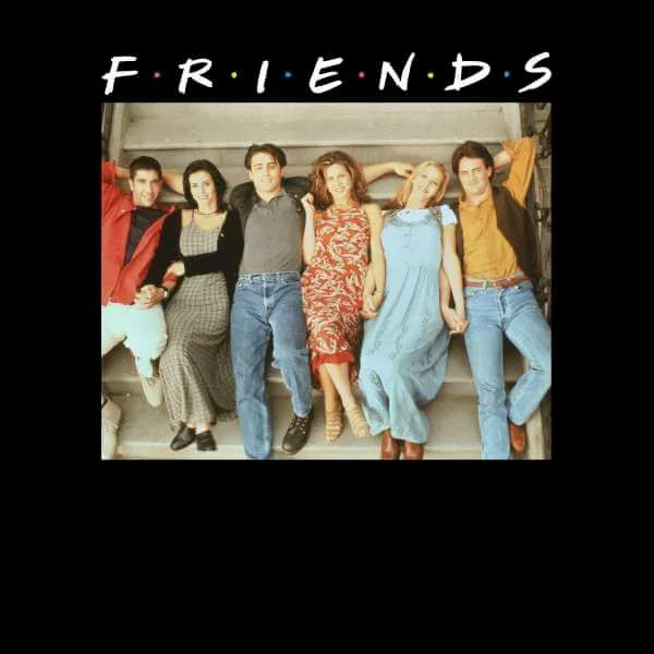 Friends Retro Character Shot Sweatshirt - Black