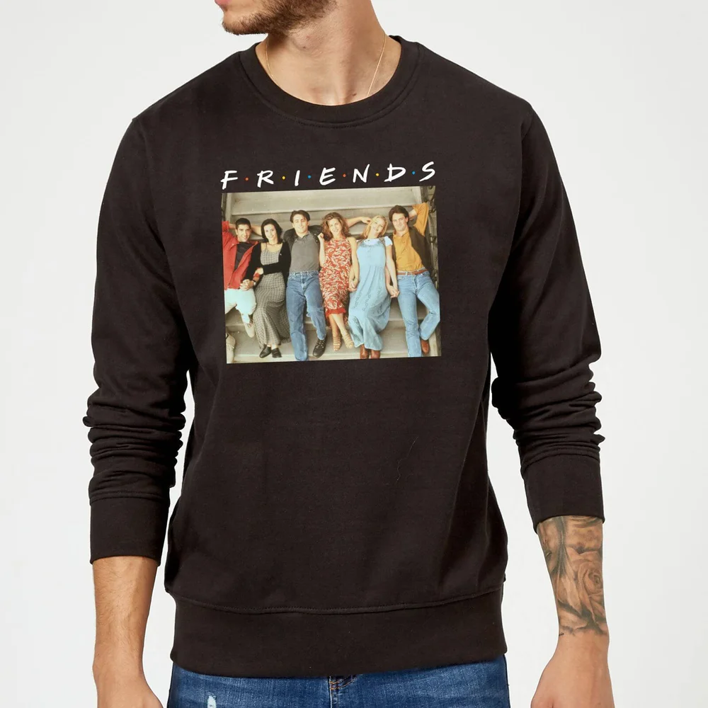 Friends Retro Character Shot Sweatshirt - Black - S Image 1