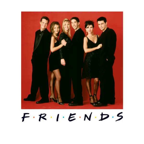 Friends Character Pose Sweatshirt - White