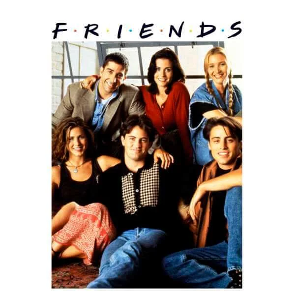 Friends Vintage Character Shot Sweatshirt - White