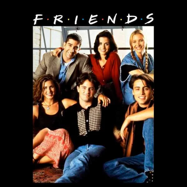 Friends Vintage Character Shot Sweatshirt - Black