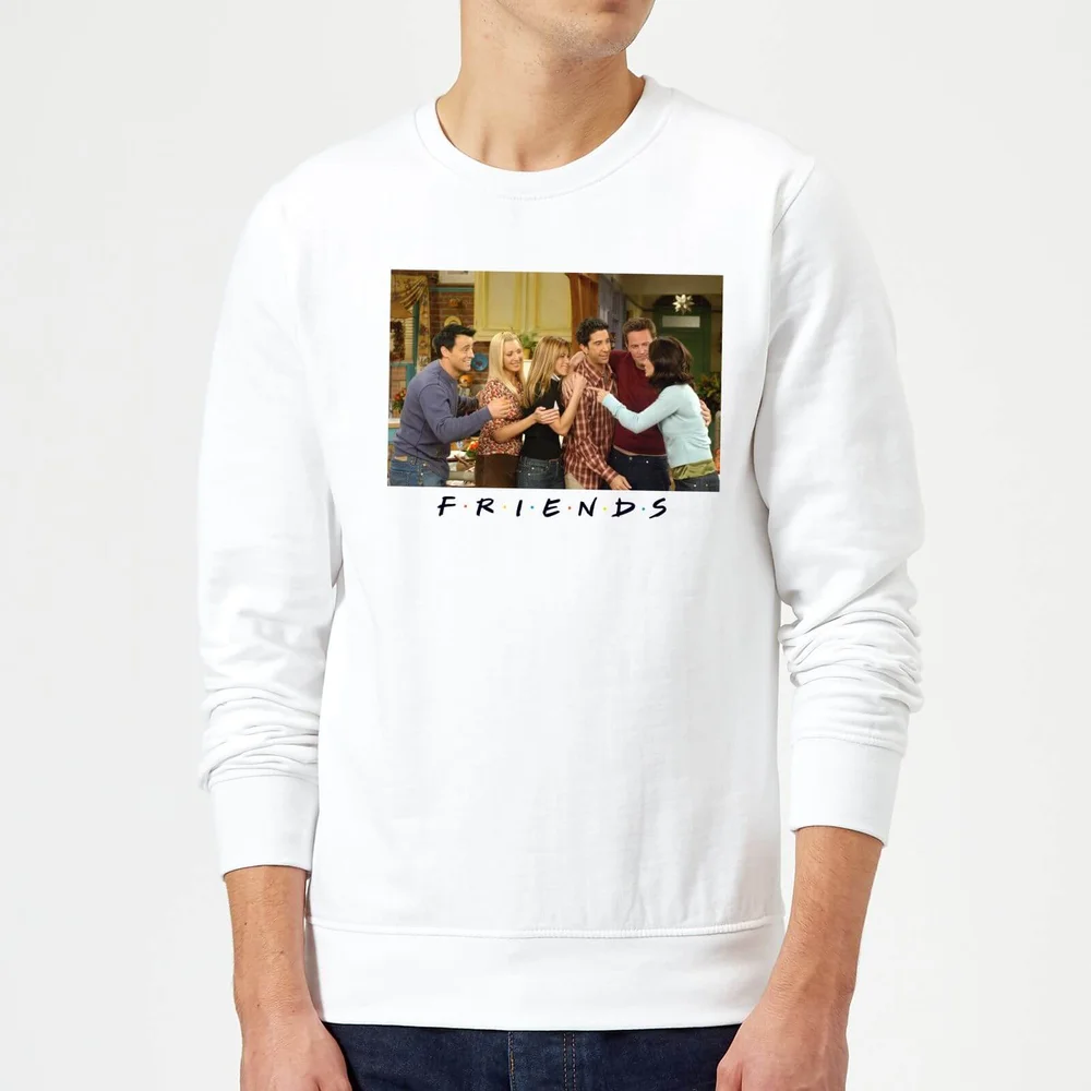 Friends Cast Shot Sweatshirt - White - S Image 1