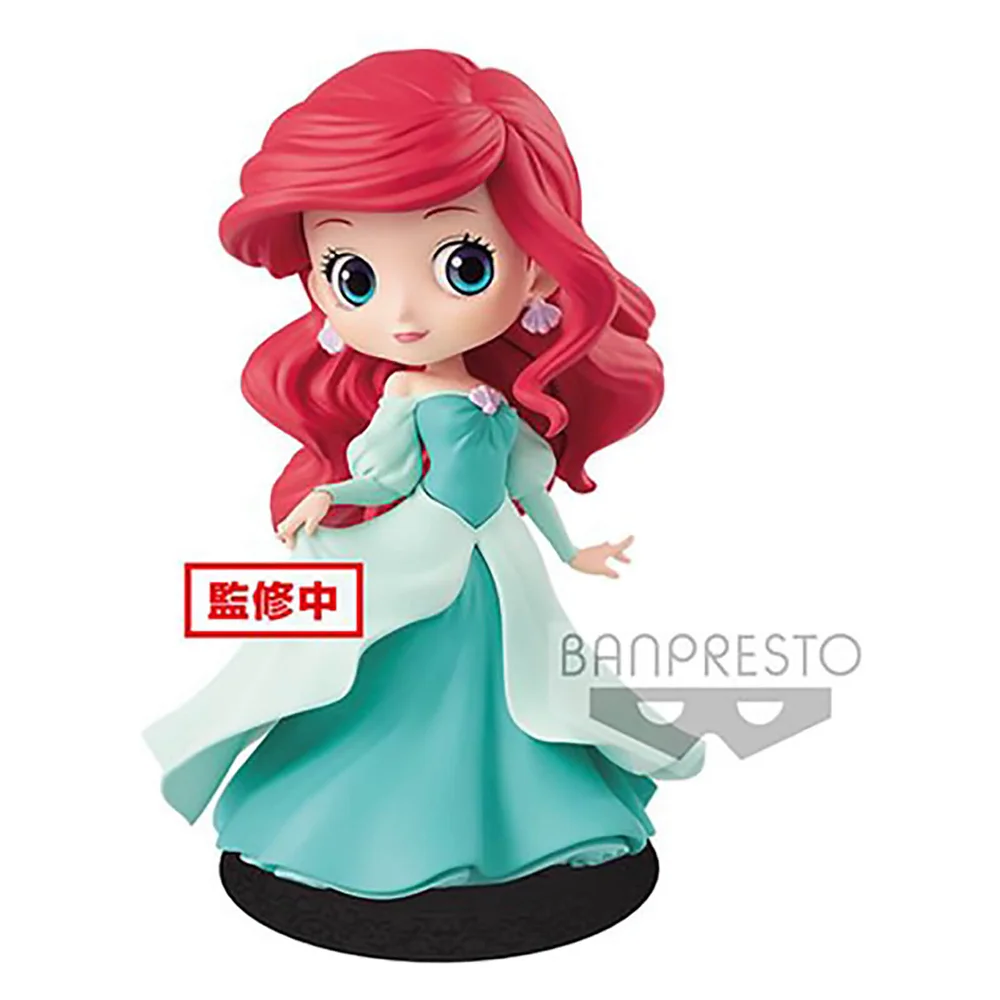 Banpresto Q Posket Disney The Little Mermaid Ariel Princess Figure 14cm (Green Dress) Image 1
