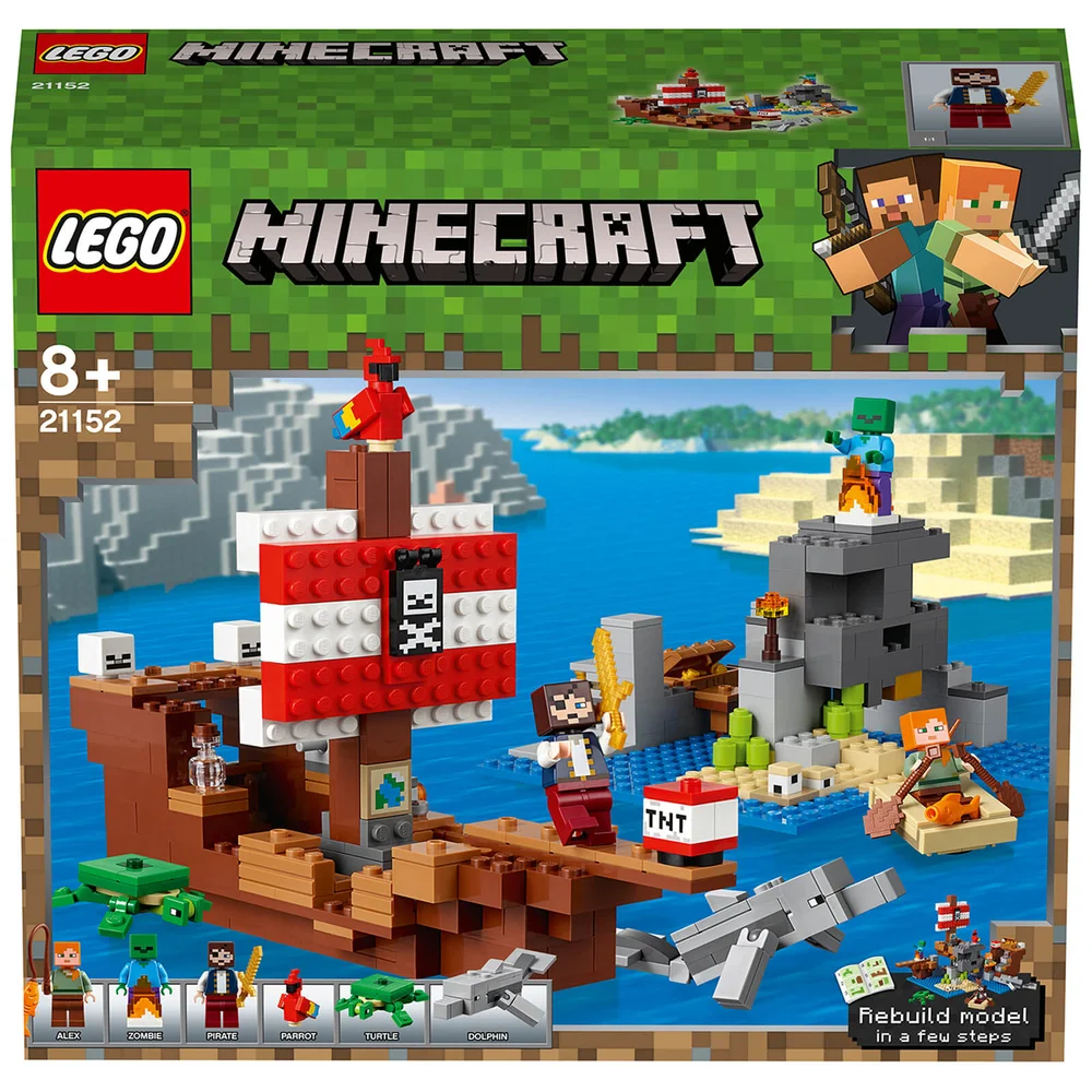 LEGO Minecraft: The Pirate Ship Adventure Toy (21152) Image 1