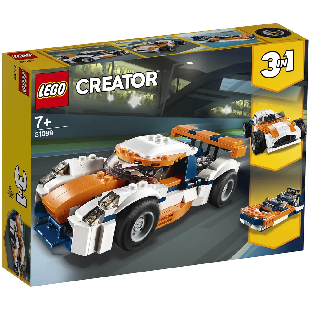 LEGO Creator: 3in1 Sunset Track Racer Race Car Boat (31089) Image 1