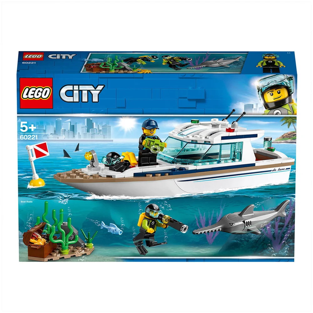 LEGO City: Diving Yacht Deep Sea Boat Set (60221) Image 1