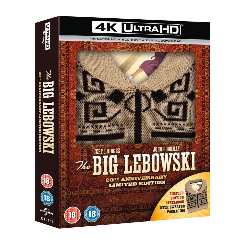 The Big Lebowski: Incl Sweater - Zavvi UK Exclusive 4K Ultra HD & Blu-ray Steelbook Image 1