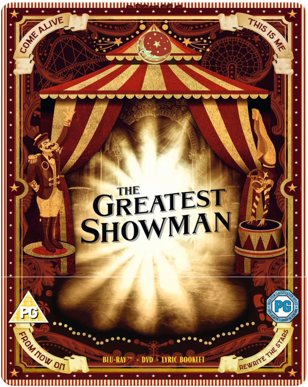 The Greatest Showman Zavvi UK Exclusive Limited Edition Steelbook Image 1