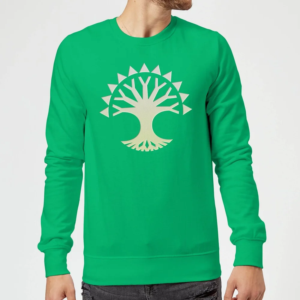 Magic The Gathering Selesnya Symbol Sweatshirt - Kelly Green - S - Kelly Green Image 1