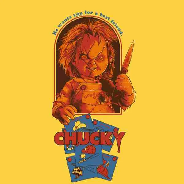 Chucky Out Of The Box Men's T-Shirt - Yellow