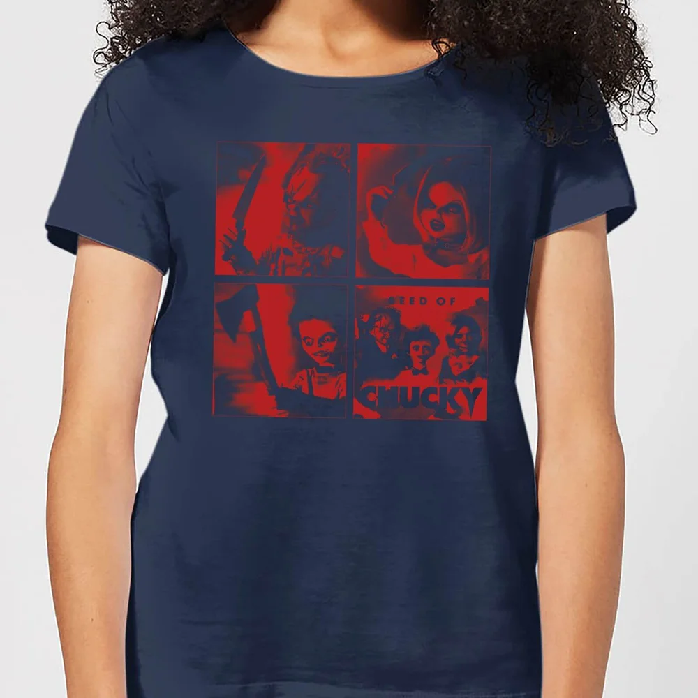 Chucky Family Photo Women's T-Shirt - Navy - S Image 1