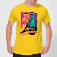 Universal Monsters Retro Bride Of Frankenstein Men's T-Shirt - Yellow