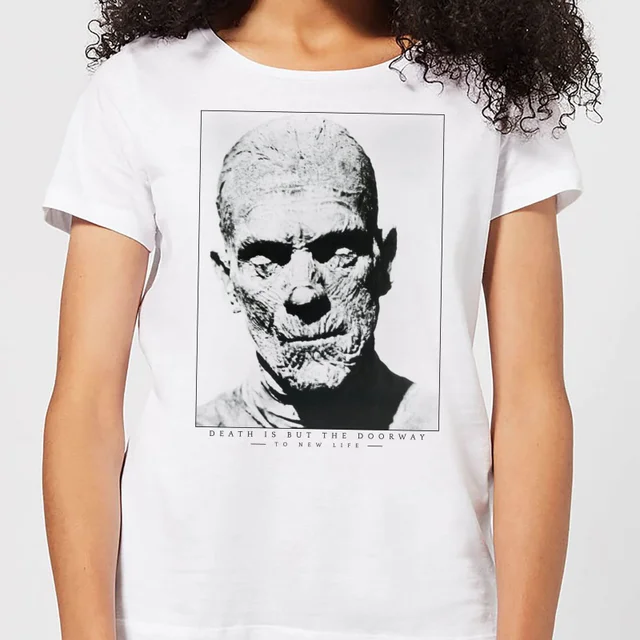 Universal Monsters The Mummy Portrait Women's T-Shirt - White