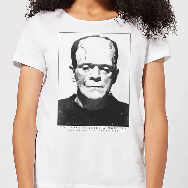 Universal Monsters Frankenstein Portrait Women's T-Shirt - White