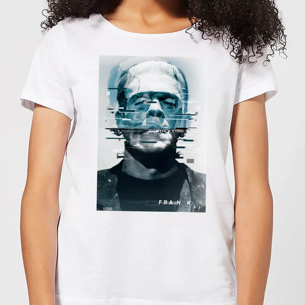 Universal Monsters Frankenstein Glitch Women's T-Shirt - White - S Image 1