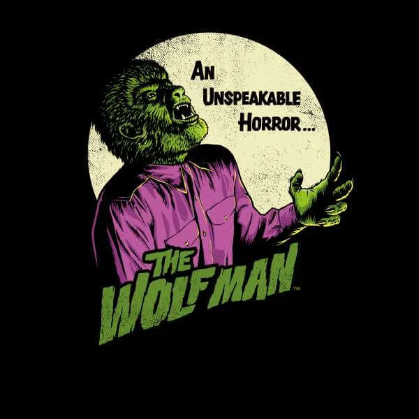 Universal Monsters The Wolfman Retro Sweatshirt - Black