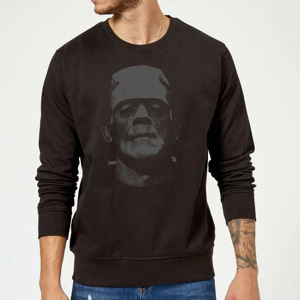 Universal Monsters Frankenstein Black and White Sweatshirt - Black - S Image 1