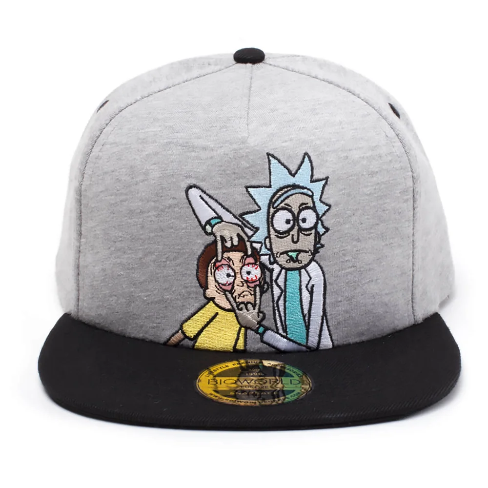 Rick and Morty Open Your Eyes Snapback - Grey Image 1