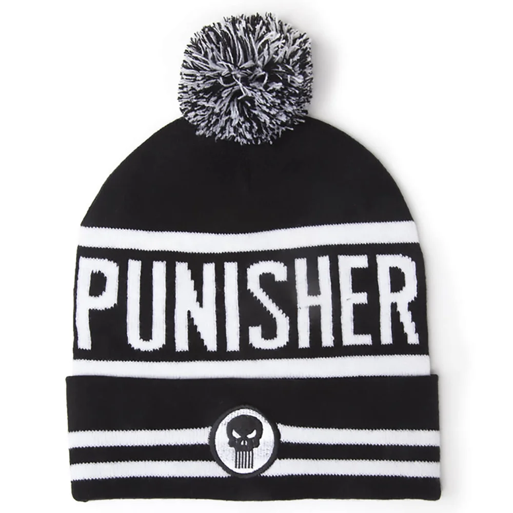 Marvel Punisher Men's Beanie Hat - Black Image 1
