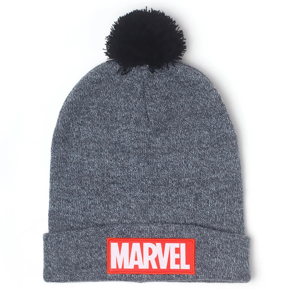 Marvel Men's Logo Beanie Hat - Grey Image 1