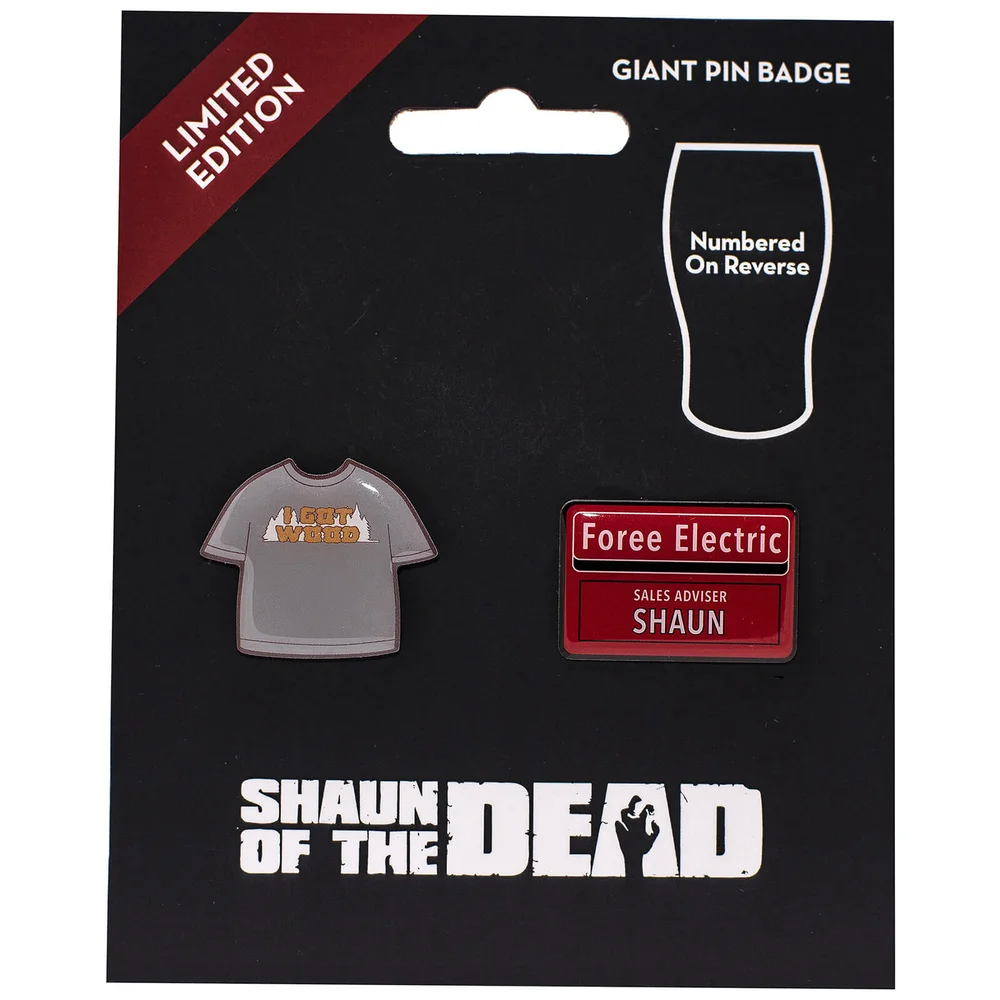 Shaun of the Dead Limited Edition Pin Badge Set Image 1