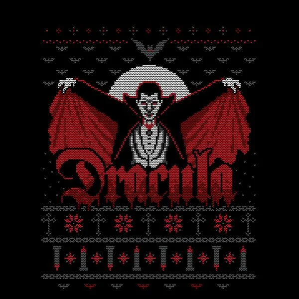 Universal Monsters Dracula Christmas Women's T-Shirt - Black
