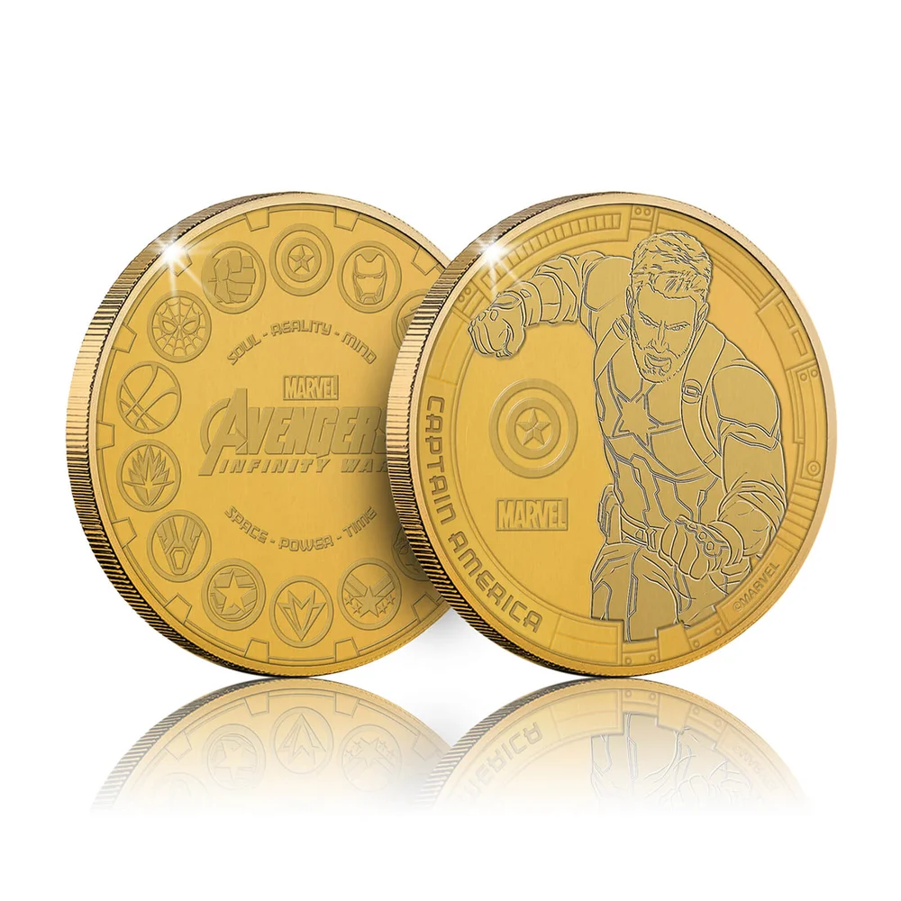 Collectible Marvel Infinity War Commemorative Coin: Captain America - Zavvi Exclusive (Limited to 1000) Image 1