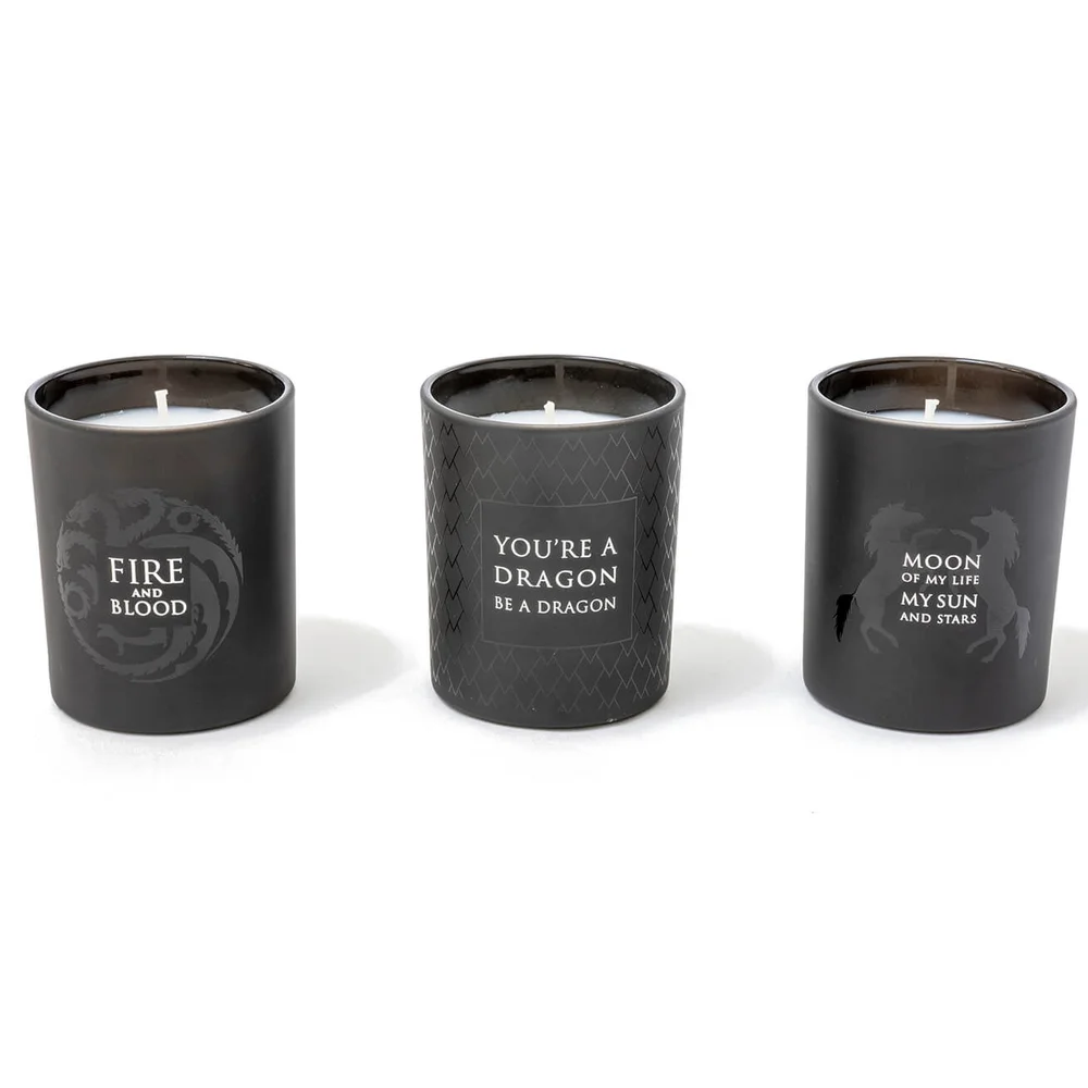 Game of Thrones Glass Candles (Set of 3) Image 1