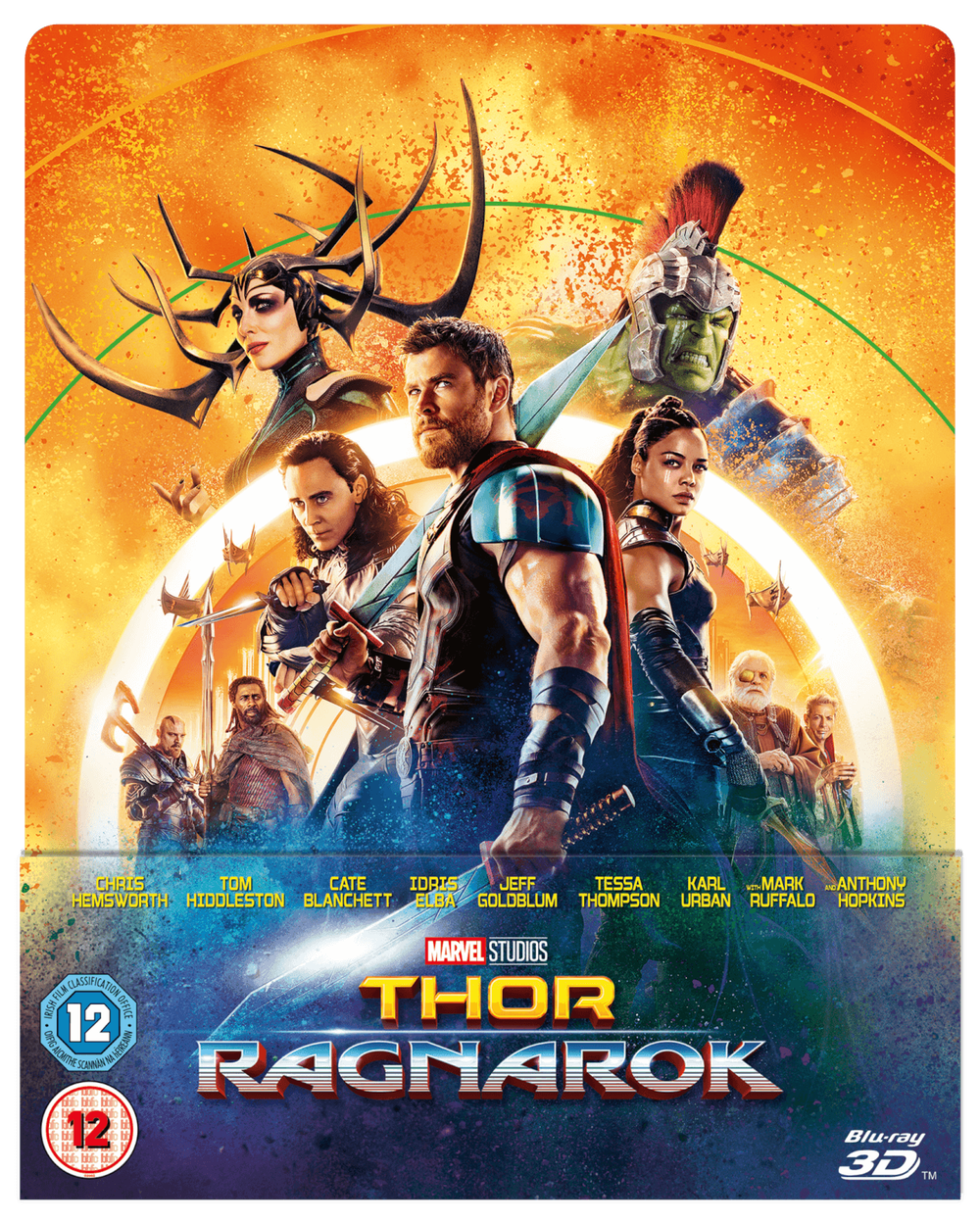 Thor Ragnarok 3D - Zavvi UK Exclusive Lenticular Edition SteelBook (Includes 2D Blu-ray) Image 1