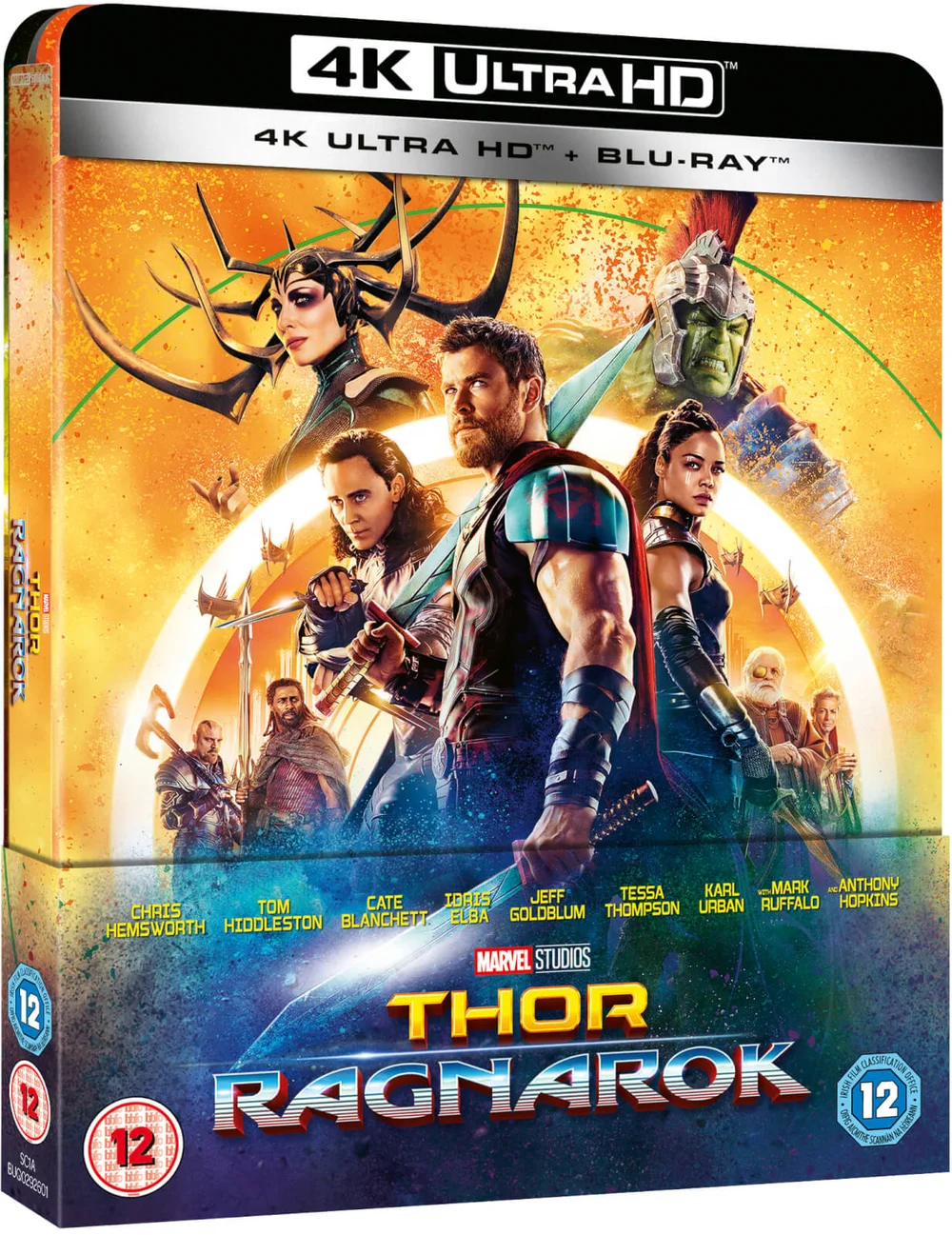 Thor Ragnarok 4K Ultra HD - Zavvi UK Exclusive Lenticular Edition SteelBook (Includes 2D Blu-ray) Image 1