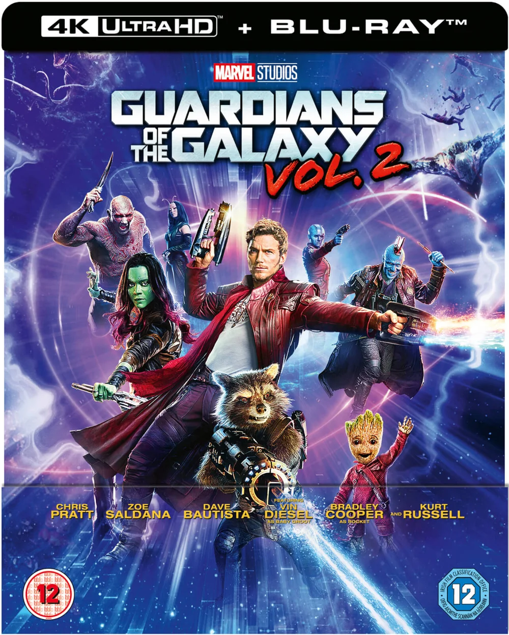 Guardians of the Galaxy Vol. 2 4K Ultra HD - Zavvi UK Exclusive Lenticular Edition SteelBook (Includes 2D Blu-ray) Image 1