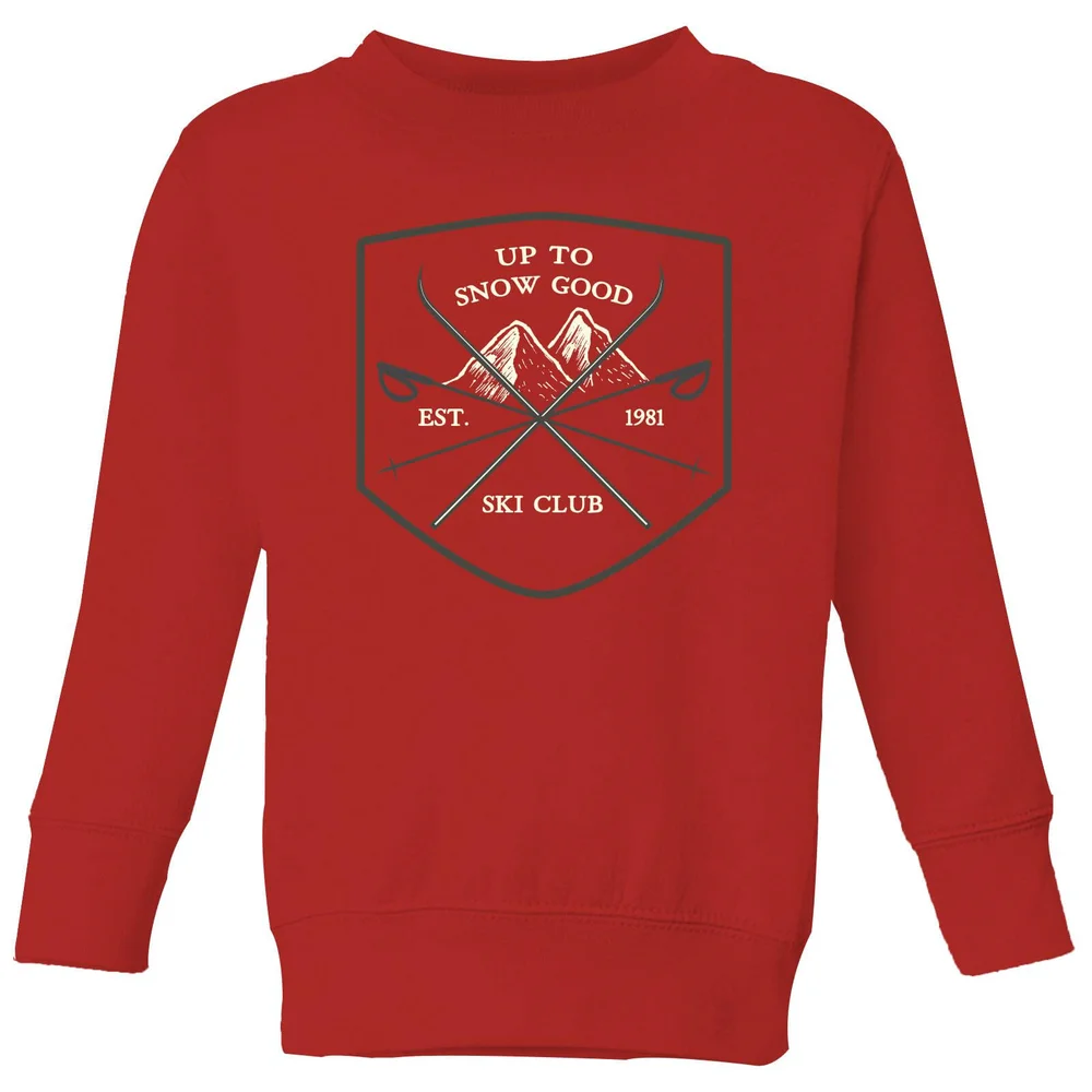 Up To Snow Good Kids' Christmas Sweater - Red - 3-4 Years - Red Image 1