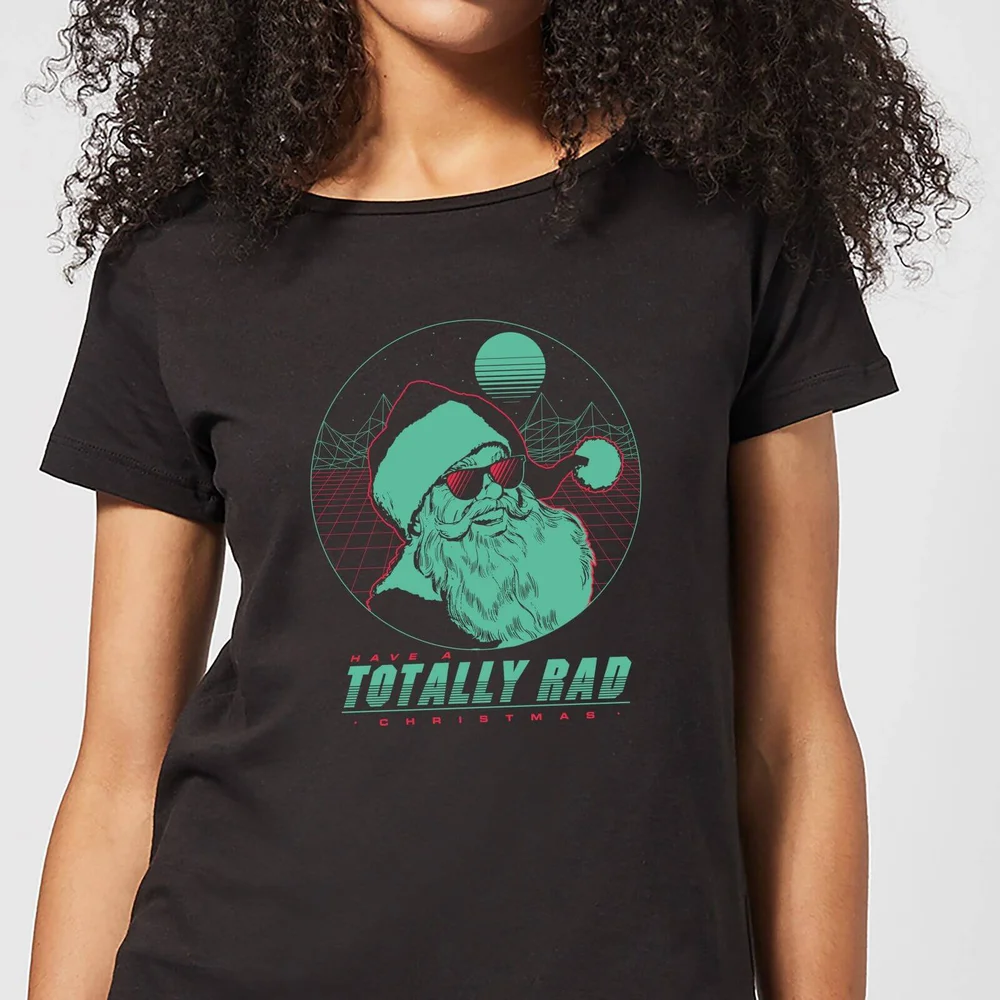 Totally Rad Christmas Women's T-Shirt - Black - 3XL Image 1