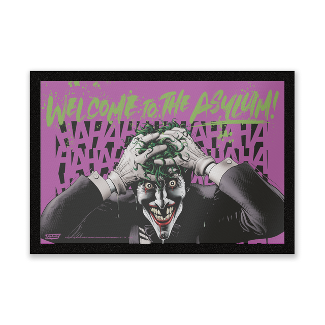 DC Comics Welcome To The Asylum Entrance Mat