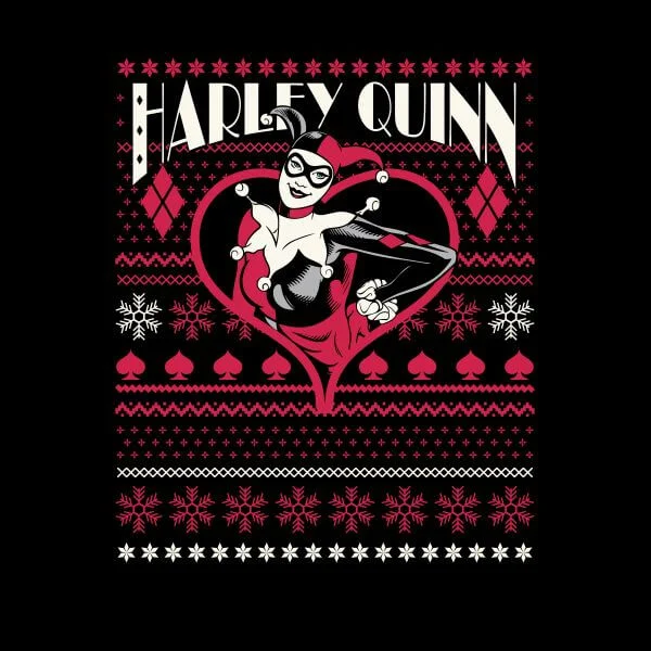 DC Harley Quinn Women's Christmas T-Shirt - Black