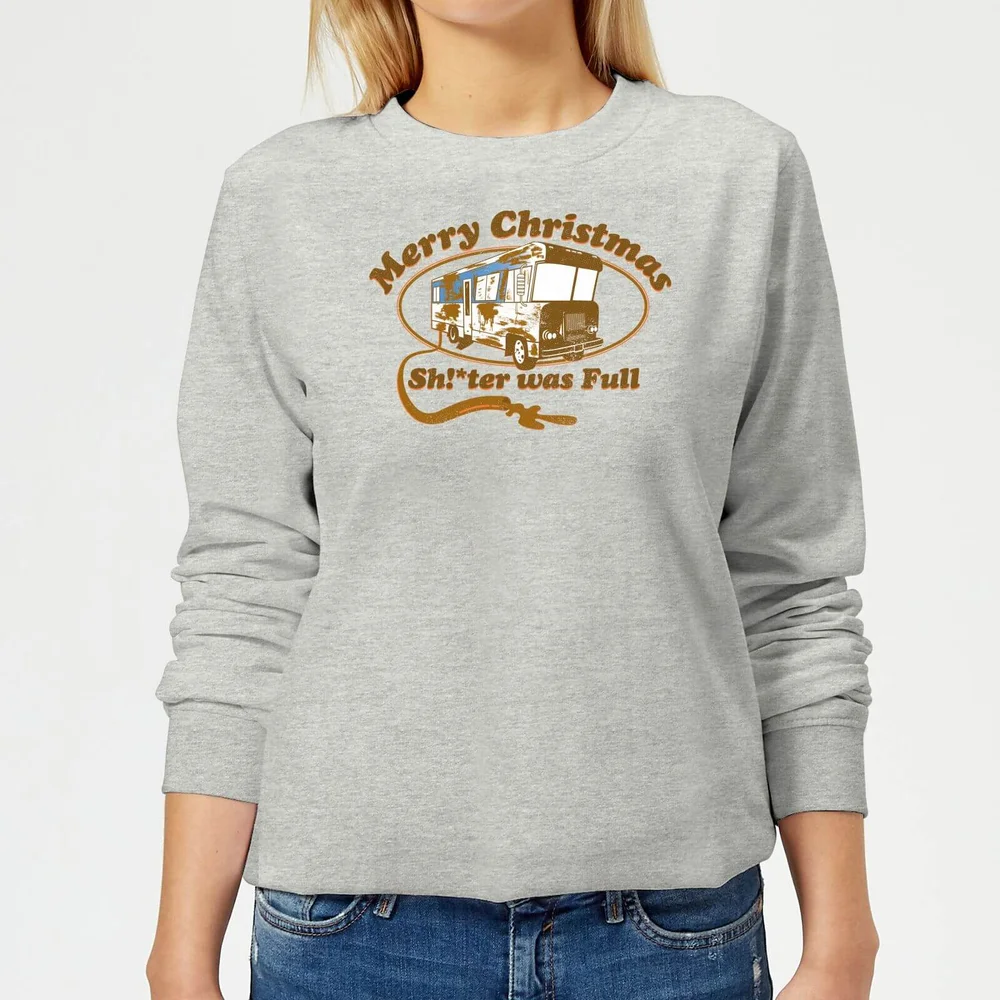 National Lampoon R.V. Women's Christmas Sweater - Grey - 3XL - Grey Image 1