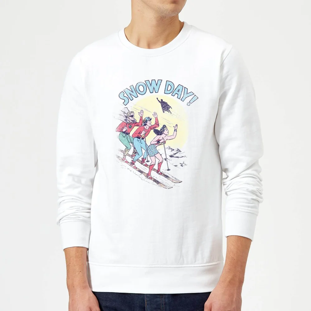 DC Snow Day! Christmas Sweater - White - S Image 1