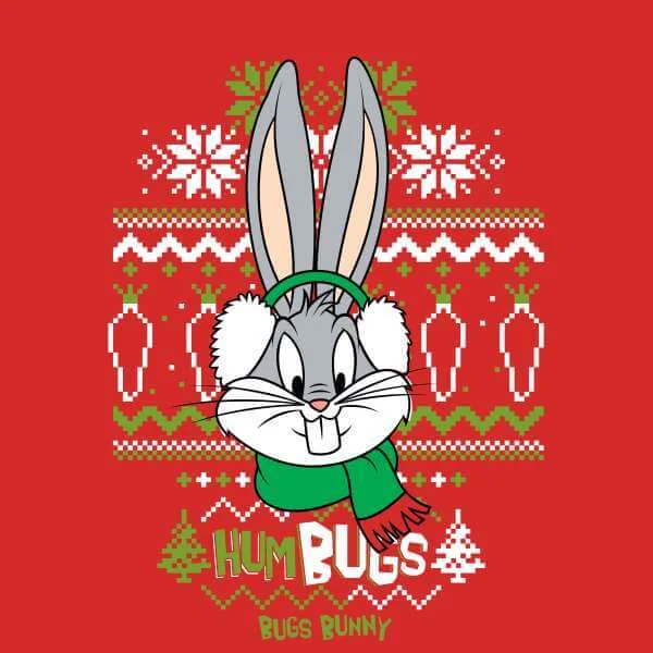 Looney Tunes Bugs Bunny Knit Christmas Sweater - Red